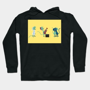 Lizard Character Board Selection: sleepy, rocking and hugs Hoodie